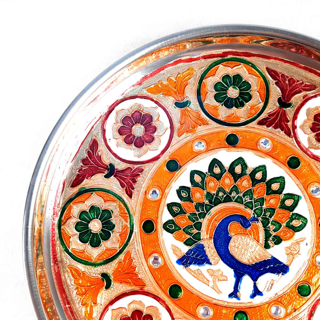 Pooja Plate - For Pooja, Weddings & Festivals - 9 Inch - ApkaMart
