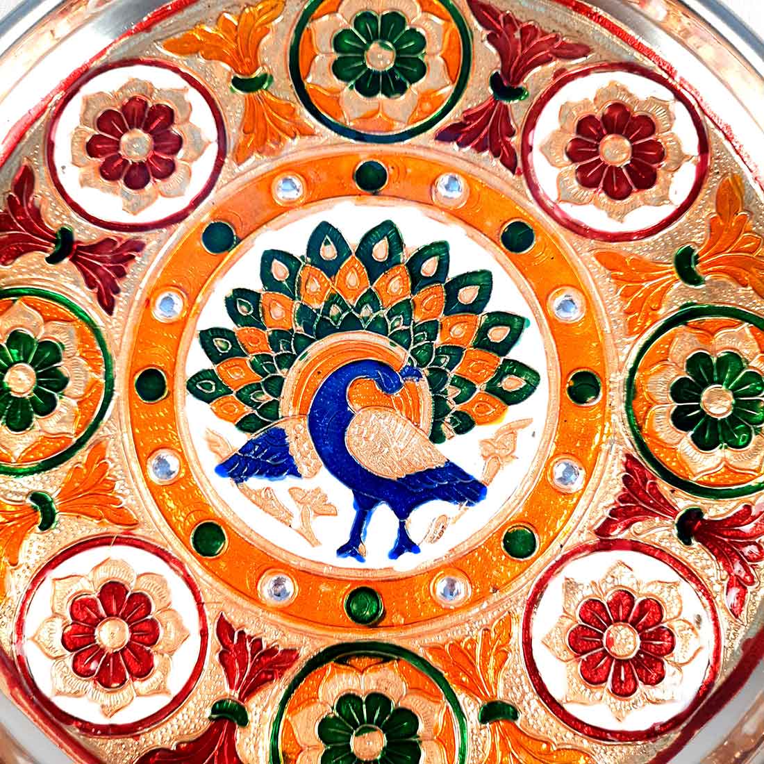 Pooja Plate - For Pooja, Weddings & Festivals - 9 Inch - ApkaMart