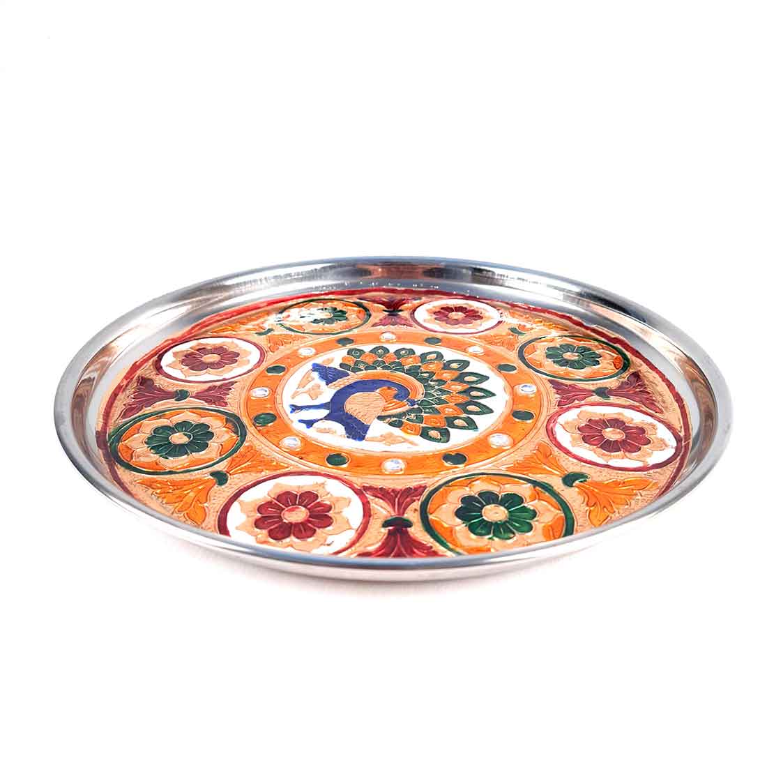 Pooja Plate - For Pooja, Weddings & Festivals - 9 Inch - ApkaMart