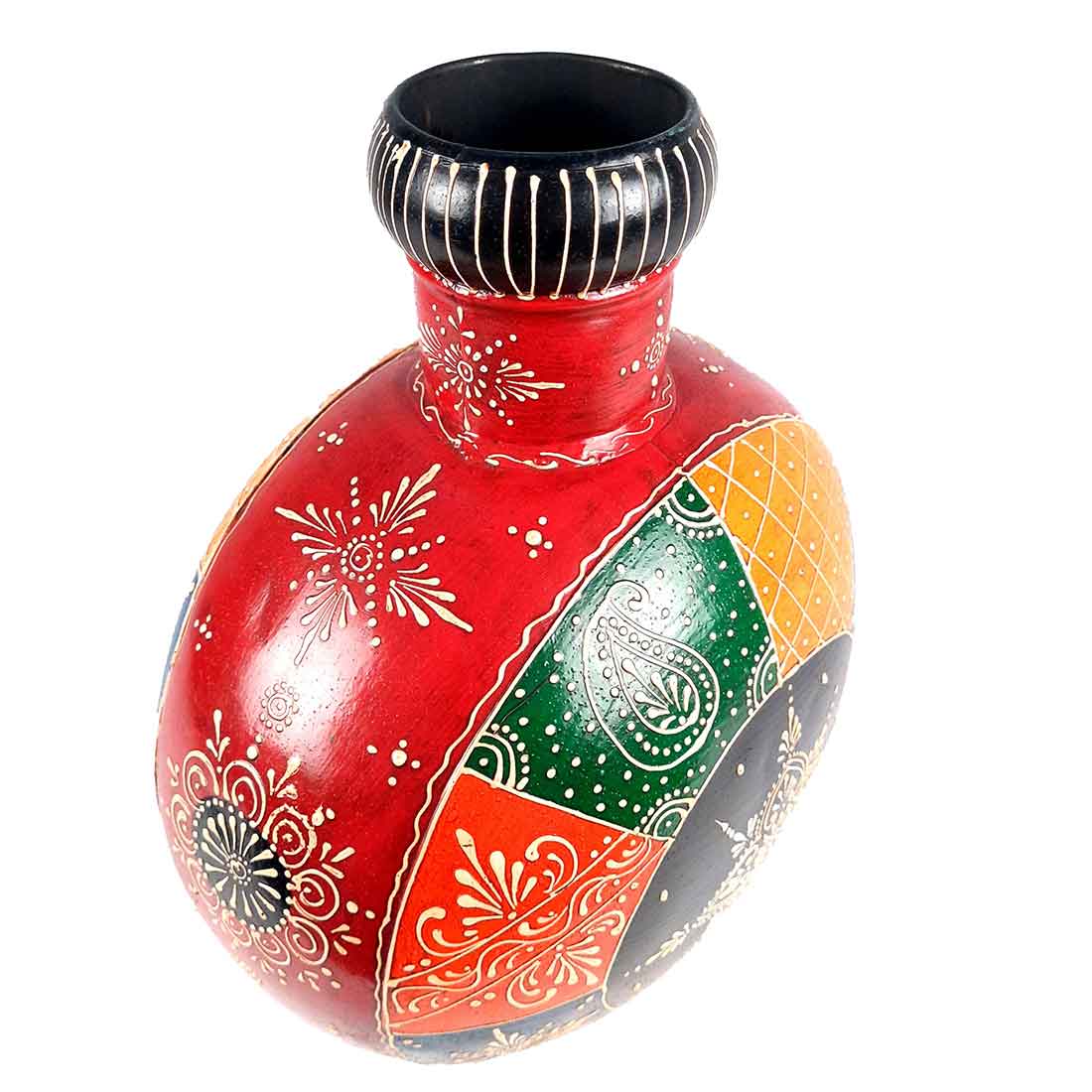 Artificial Flower Pot - Vase For Home Decor - 15 Inch - ApkaMart