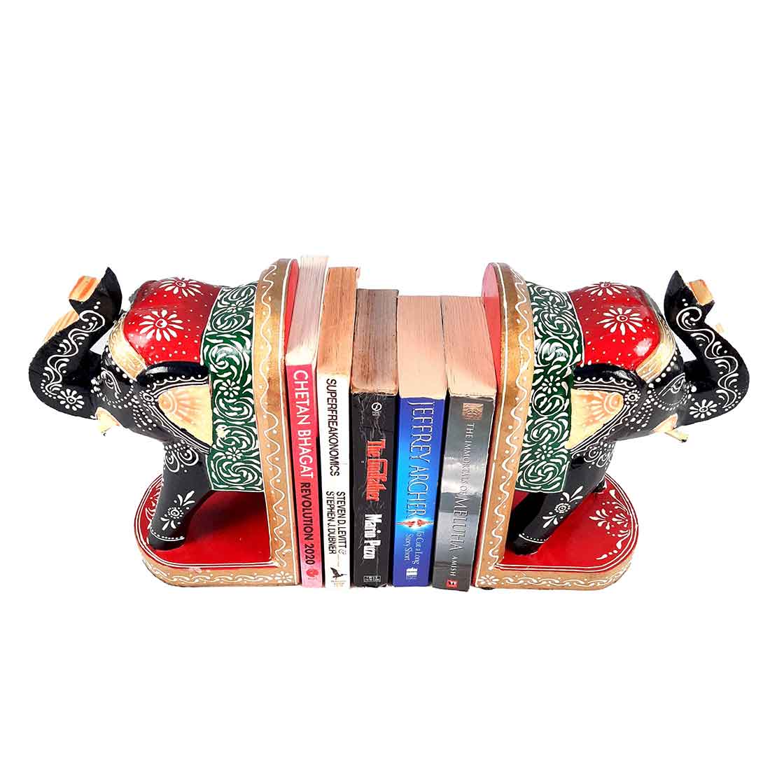 Elephant Design - Bookend for Office Decor - Book Shelf & Home Decor - 9 Inch - ApkaMart