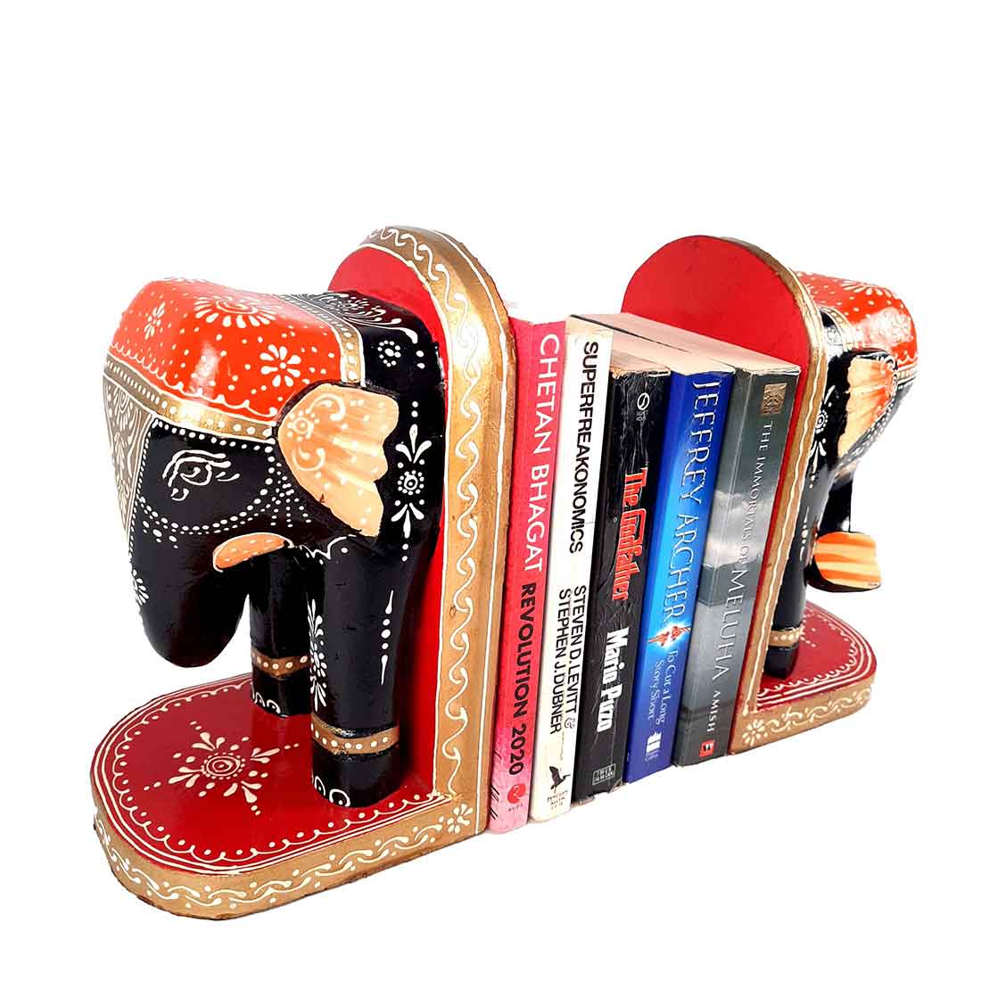 Elephant Design - Bookend for Office Decor - Book Shelf & Home Decor - 9 Inch - ApkaMart