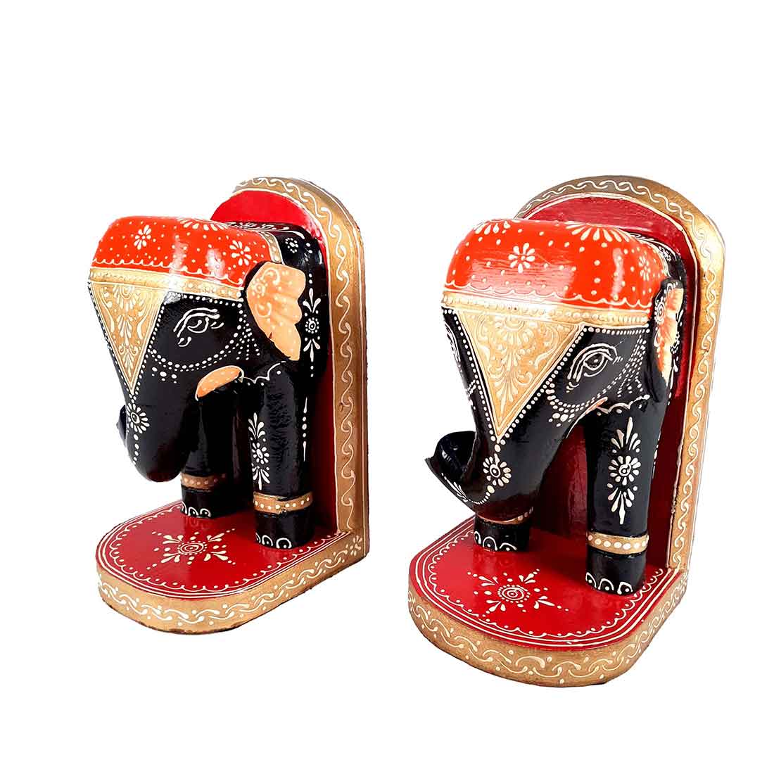 Elephant Design - Bookend for Office Decor - Book Shelf & Home Decor - 9 Inch - ApkaMart