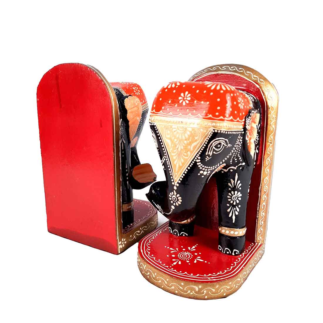 Elephant Design - Bookend for Office Decor - Book Shelf & Home Decor - 9 Inch - ApkaMart