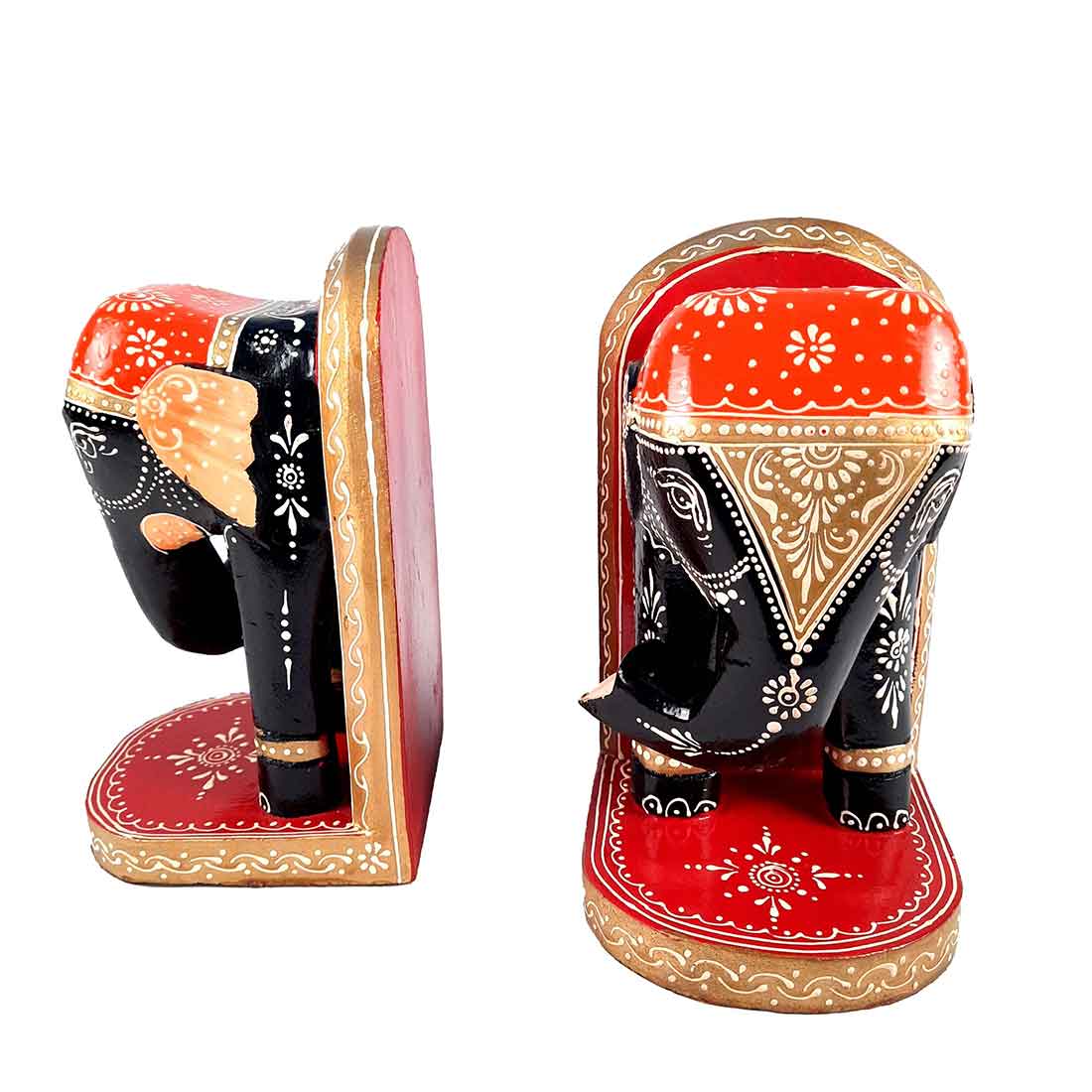 Elephant Design - Bookend for Office Decor - Book Shelf & Home Decor - 9 Inch - ApkaMart