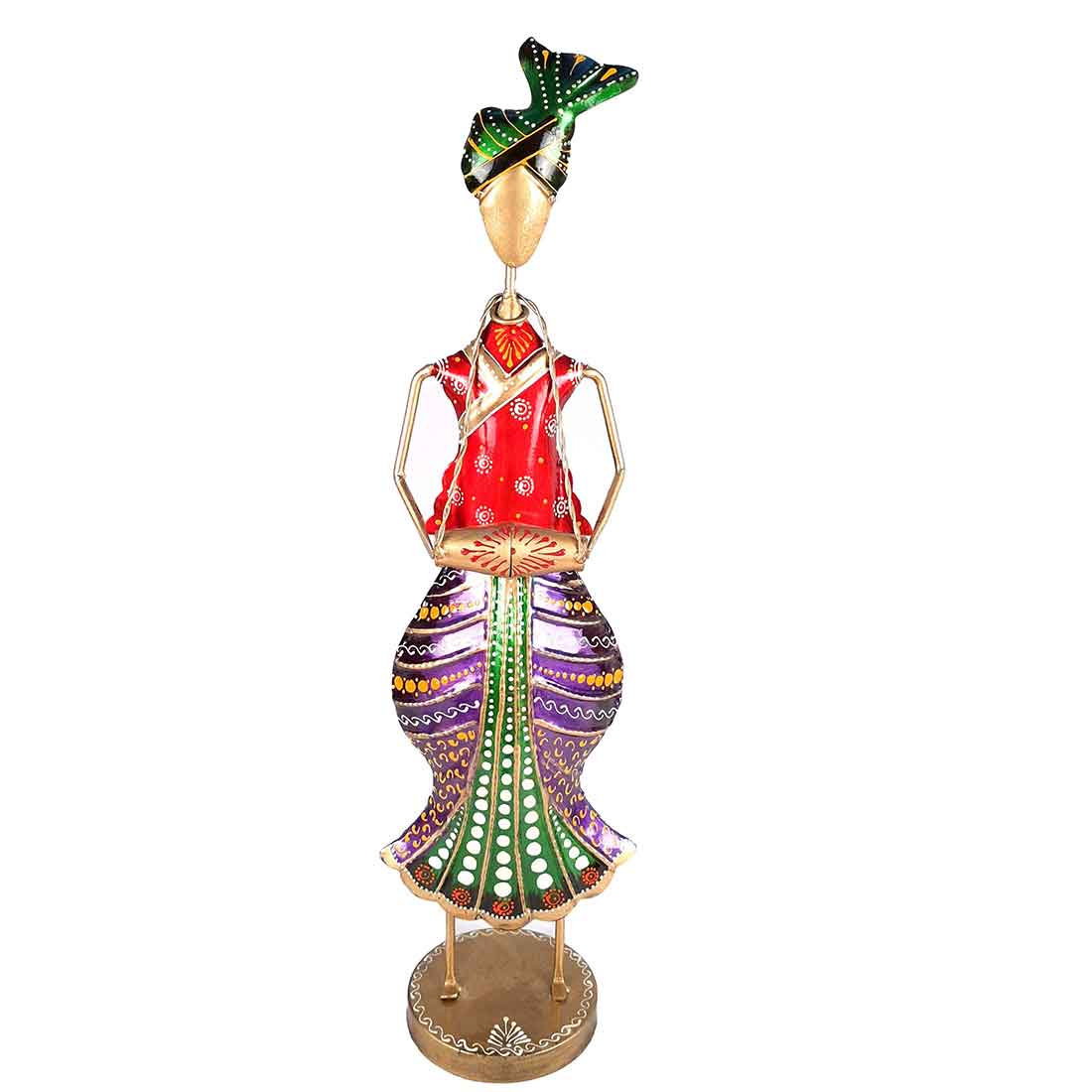 Musician Showpiece - Metal Figurines - For Table Decor & Living Room - 19 Inch - Set of 3 - ApkaMart