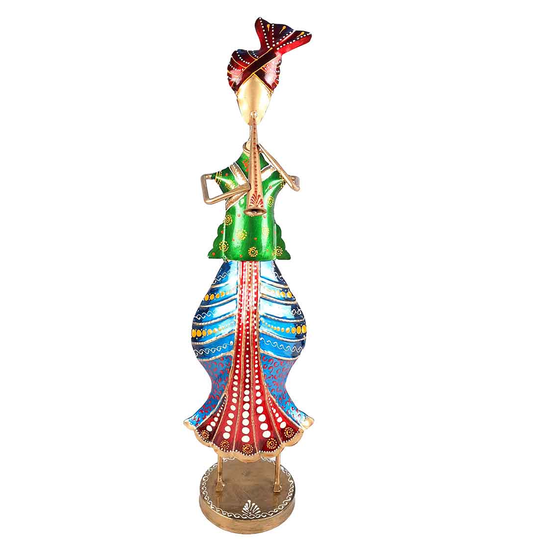 Musician Showpiece - Metal Figurines - For Table Decor & Living Room - 19 Inch - Set of 3 - ApkaMart