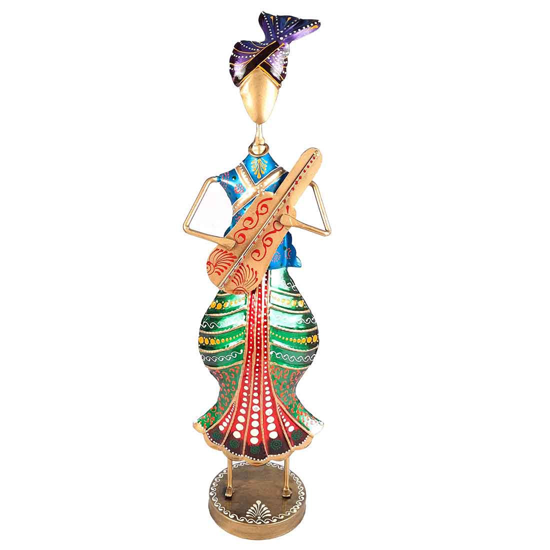 Musician Showpiece - Metal Figurines - For Table Decor & Living Room - 19 Inch - Set of 3 - ApkaMart