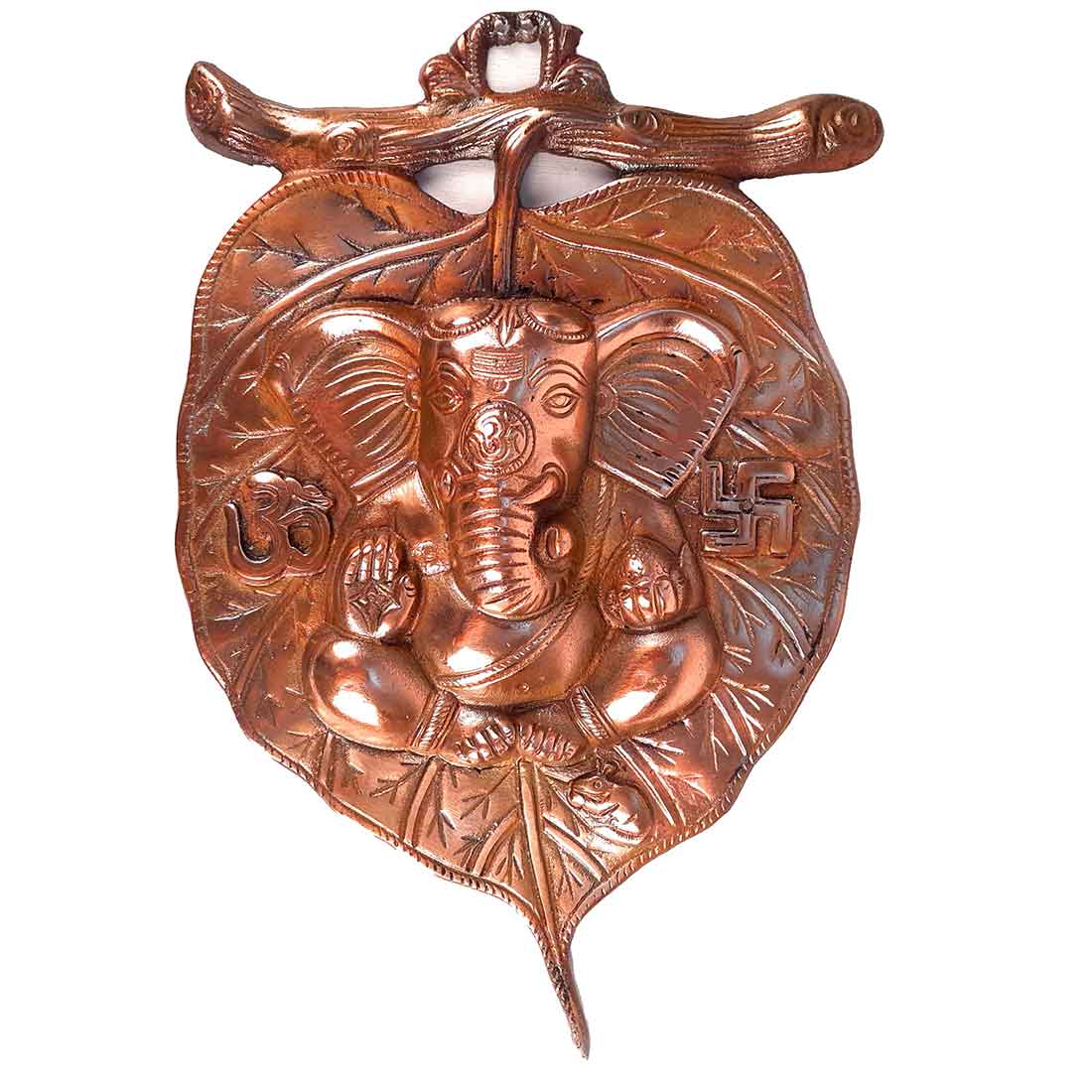 Leaf Ganesh Wall Hanging- Apkamart #size_13 Inch
