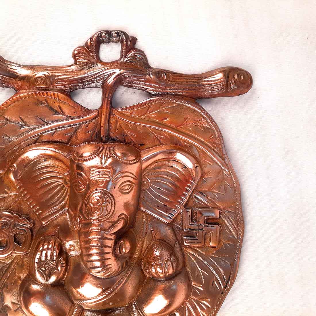 Leaf Ganesh Wall Hanging- Apkamart #size_13 Inch