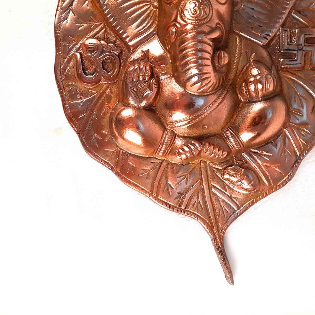 Leaf Ganesh Wall Hanging- Apkamart #size_13 Inch