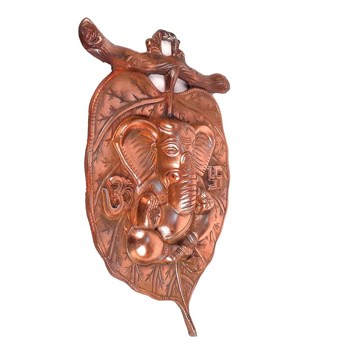 Leaf Ganesh Wall Hanging- Apkamart #size_13 Inch