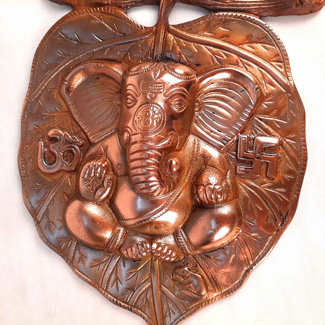 Leaf Ganesh Wall Hanging- Apkamart #size_13 Inch