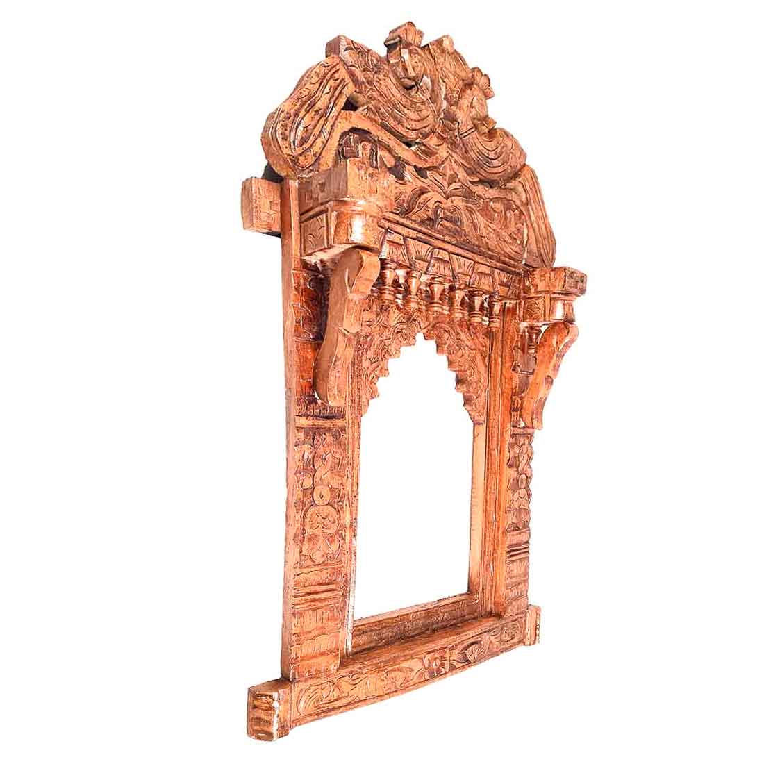 Peacock Design Jharokha - Apkamart #color_Brown