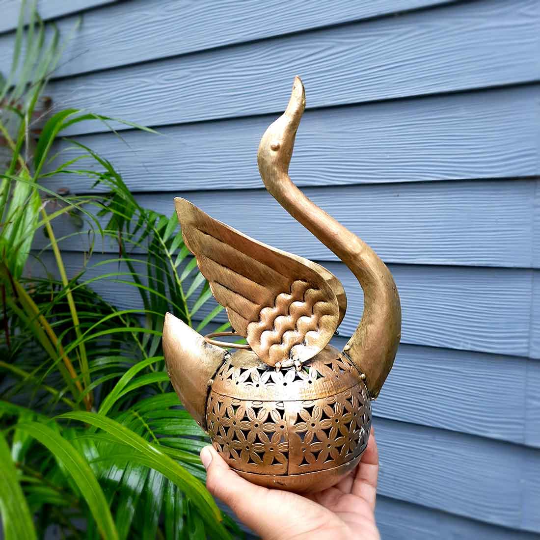 T Light Holder | Tea Light Candle Stand - Bird Design - 13 Inch - ApkaMart