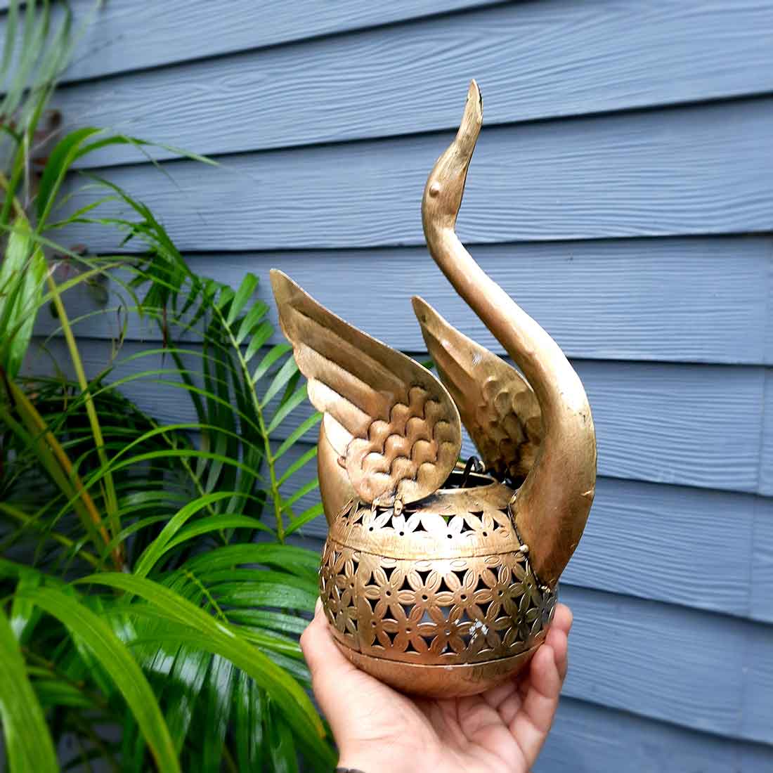 T Light Holder | Tea Light Candle Stand - Bird Design - 13 Inch - ApkaMart