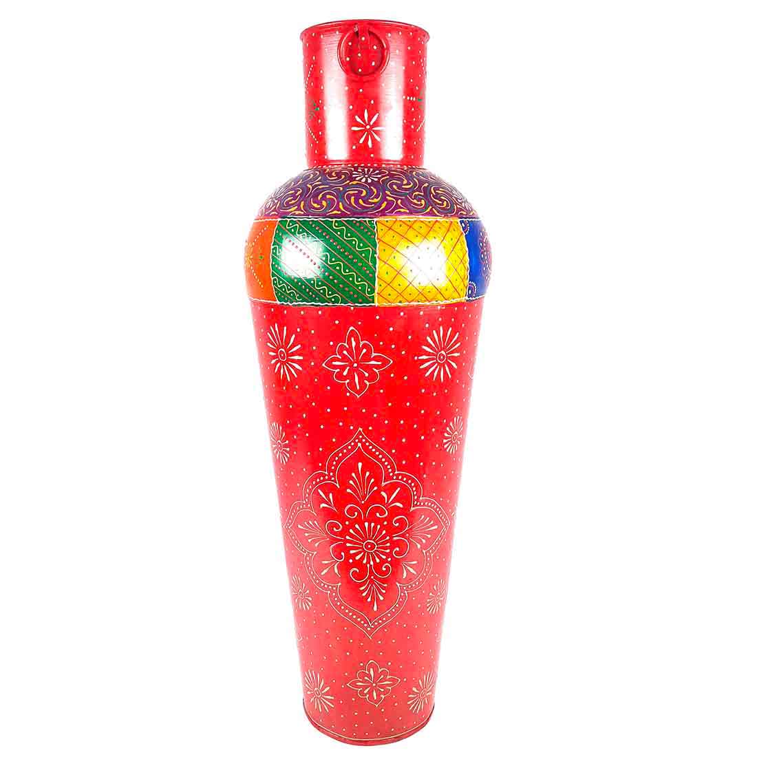 Corner Big Flower Vase | Big Flower Pot - for Living Room - 30 Inch - ApkaMart