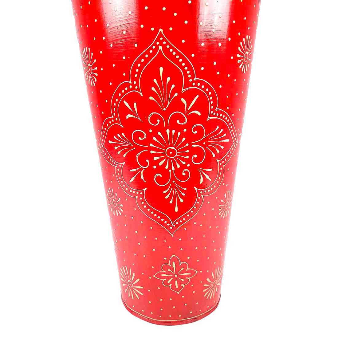 Corner Big Flower Vase | Big Flower Pot - for Living Room - 30 Inch - ApkaMart