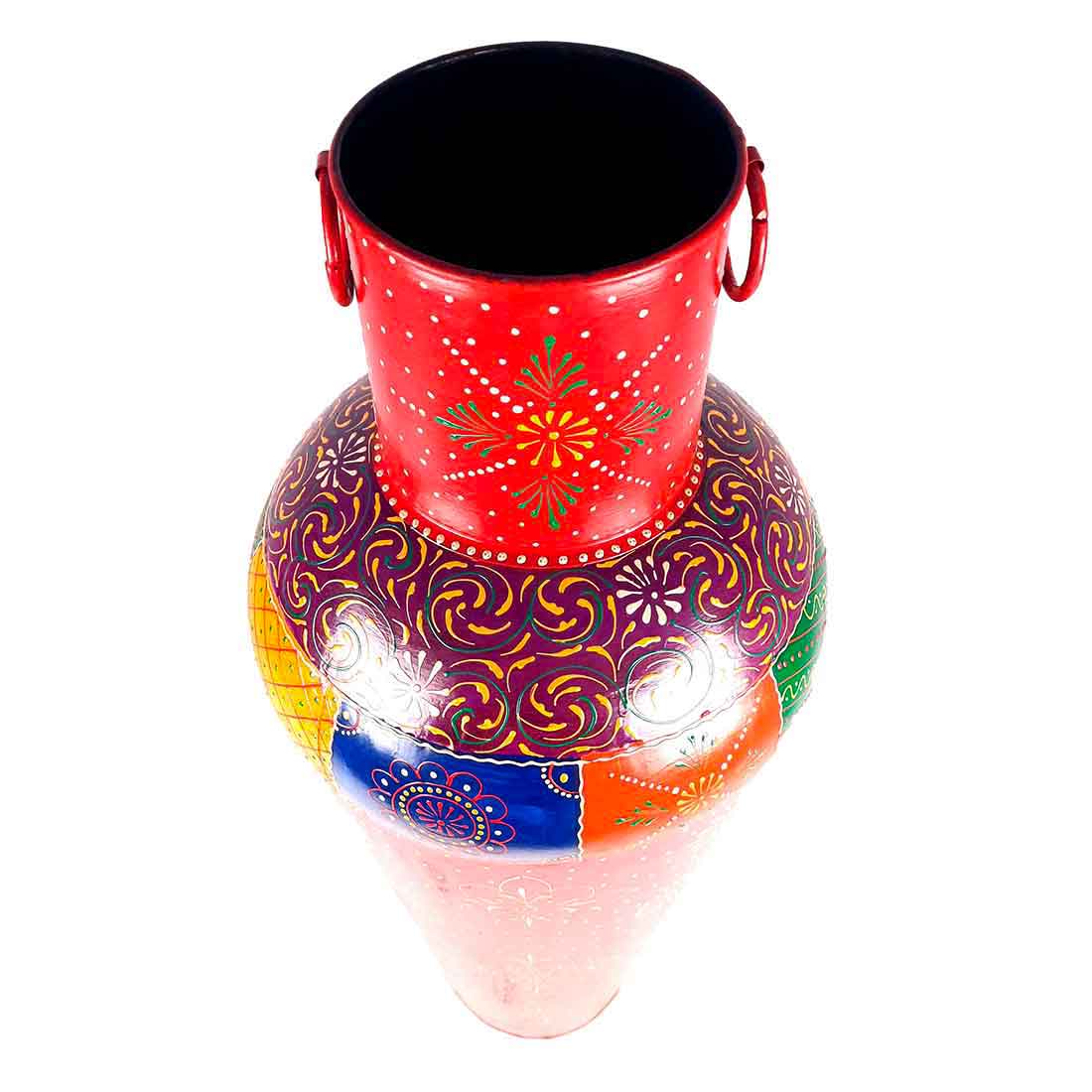 Corner Big Flower Vase | Big Flower Pot - for Living Room - 30 Inch - ApkaMart