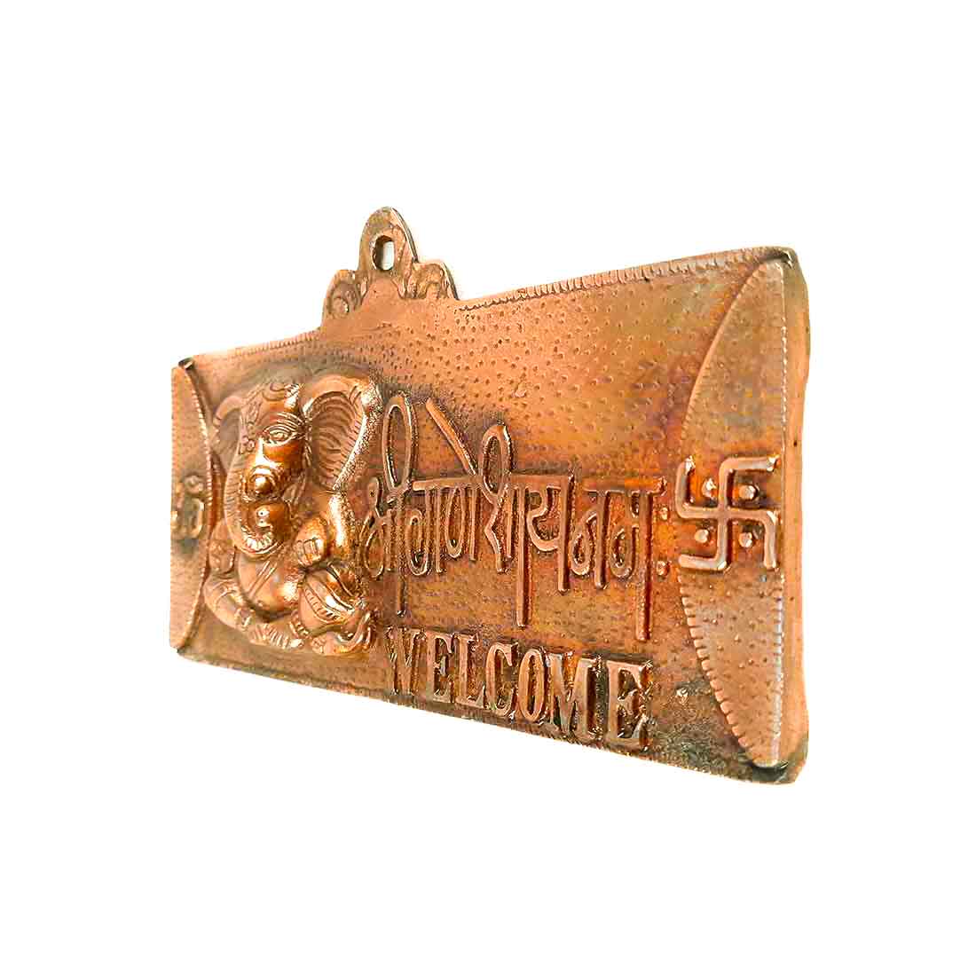 Ganesh ji Welcome Plate - Wall Hanging - Ganesha Wall Decor - 9 Inch - ApkaMart