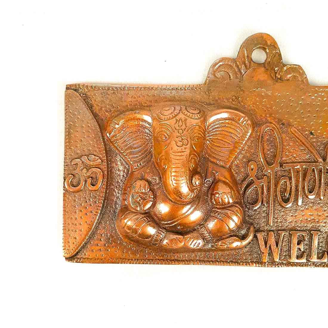 Ganesh ji Welcome Plate - Wall Hanging - Ganesha Wall Decor - 9 Inch - ApkaMart
