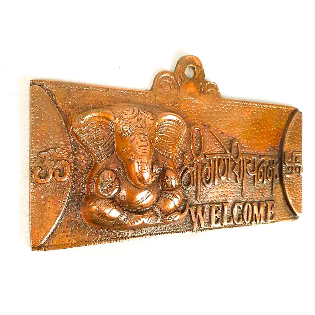 Ganesh ji Welcome Plate - Wall Hanging - Ganesha Wall Decor - 9 Inch - ApkaMart