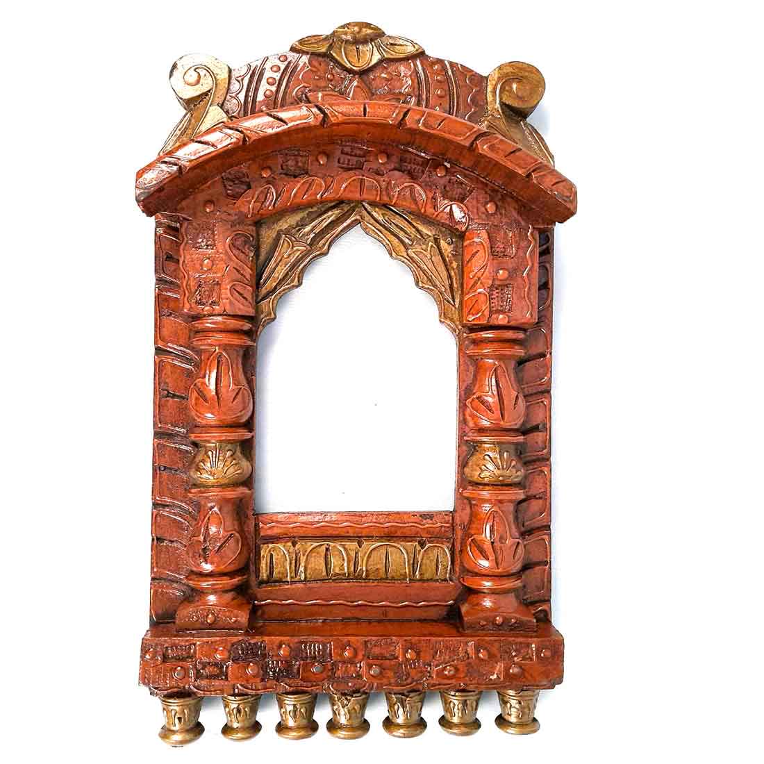 Jharokha - Wood Wall Decor - 16 Inch - ApkaMart