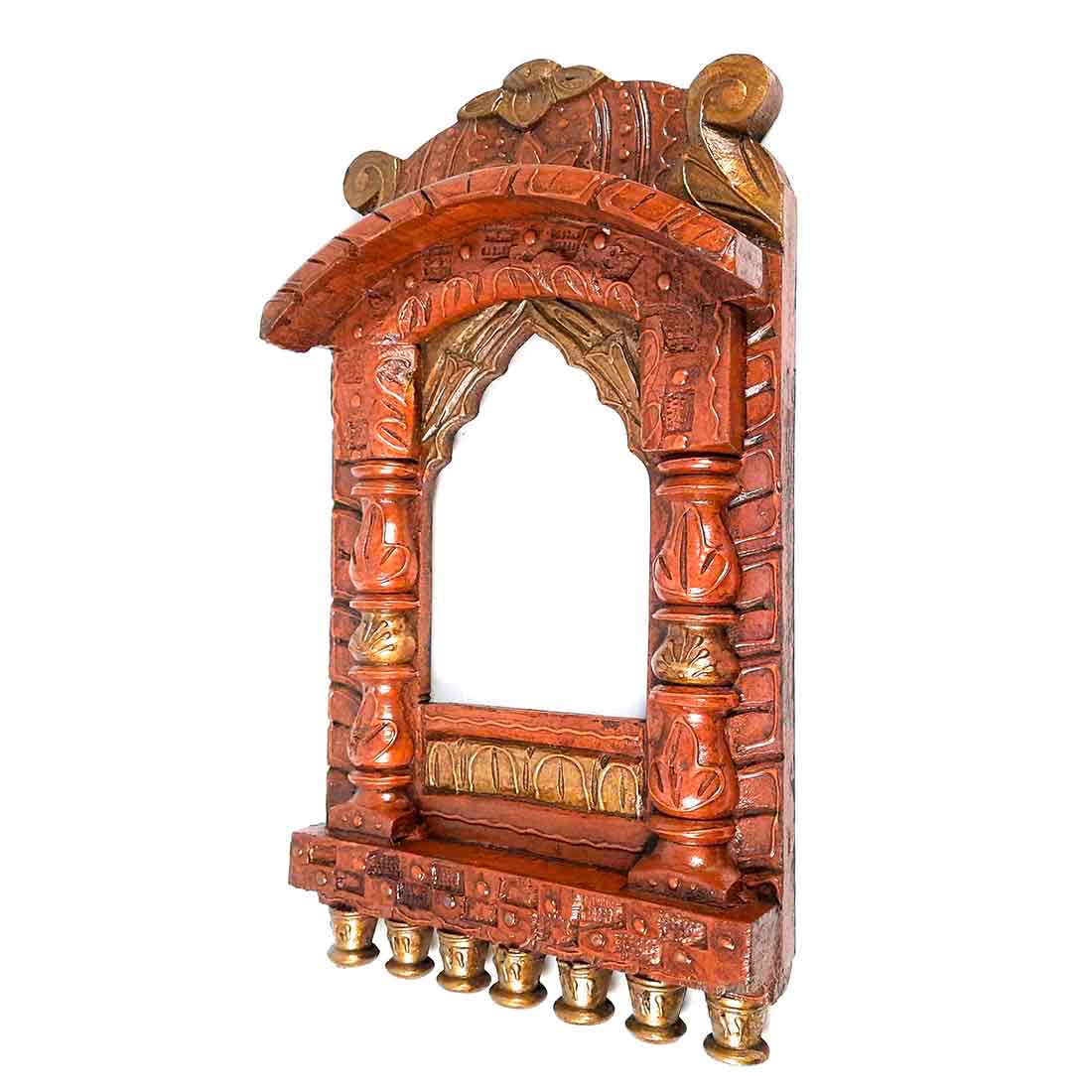 Jharokha - Wood Wall Decor - 16 Inch - ApkaMart