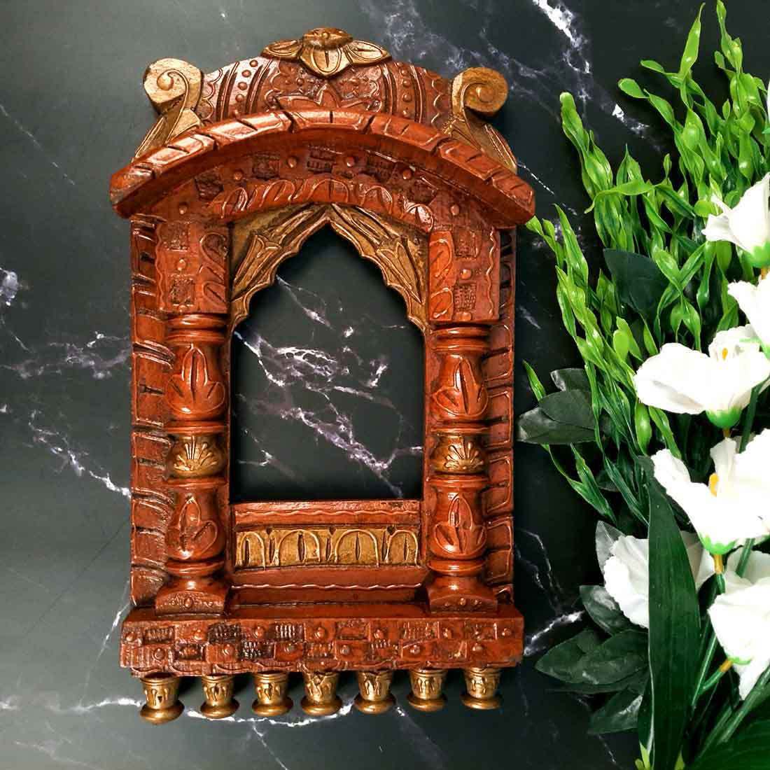 Jharokha - Wood Wall Decor - 16 Inch - ApkaMart