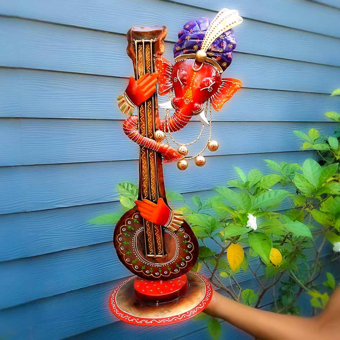 Ganesh Showpiece - Decorative Showpiece for Table & Office Decor - 20 Inch - ApkaMart #Color_Red