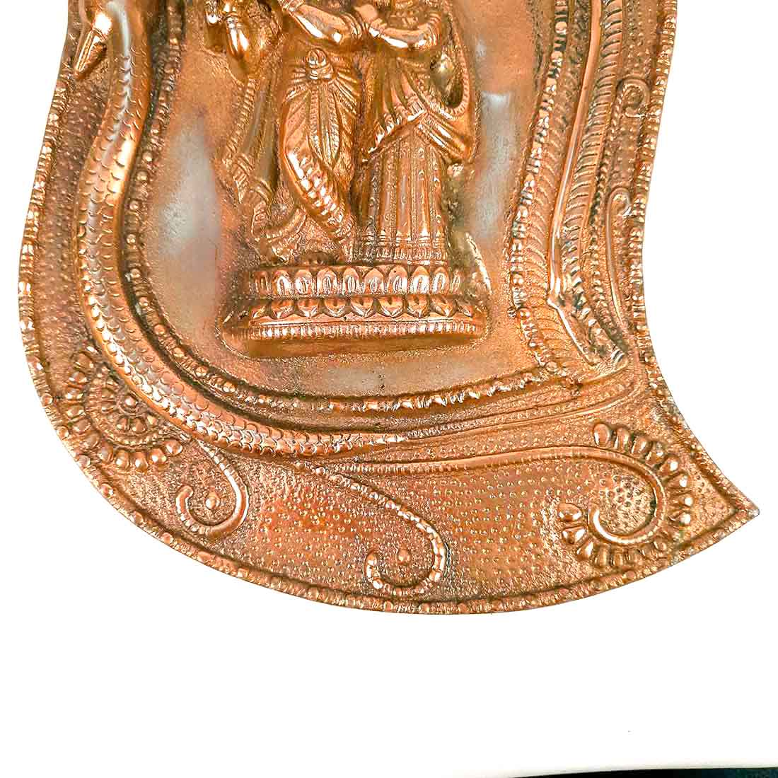 Radha Krishna Idol Wall Hanging Art | Radhe Krishna Playing Flute With Peacock Design Wall Statue Murti | Wedding Gift for Couples | Religious Gift - for Home, Living Room, Office, Puja , Entrance Decoration - 13 Inch