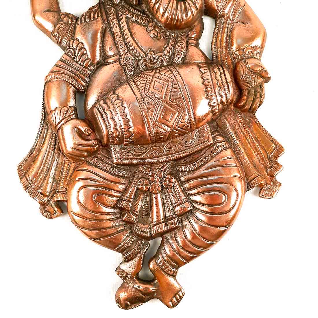 Ganesh Wall Hanging Idol | Lord Ganesha Dancing Pose Wall Statue Decor | Ganpati Idol for Home, Living Room, Puja & Religious Decor - 18 Inch