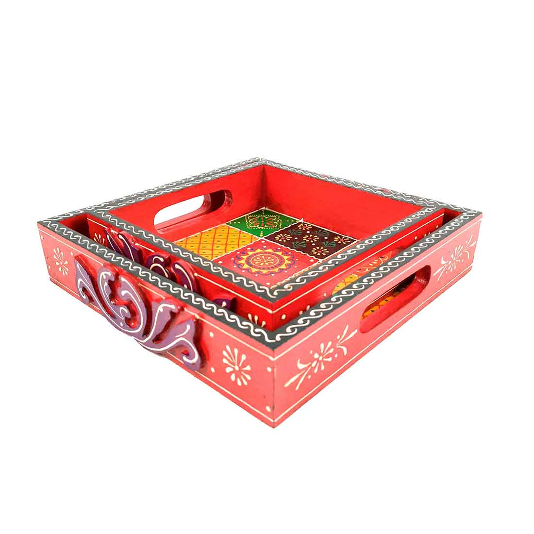 Wooden Tray Set of 2 - Apkamart