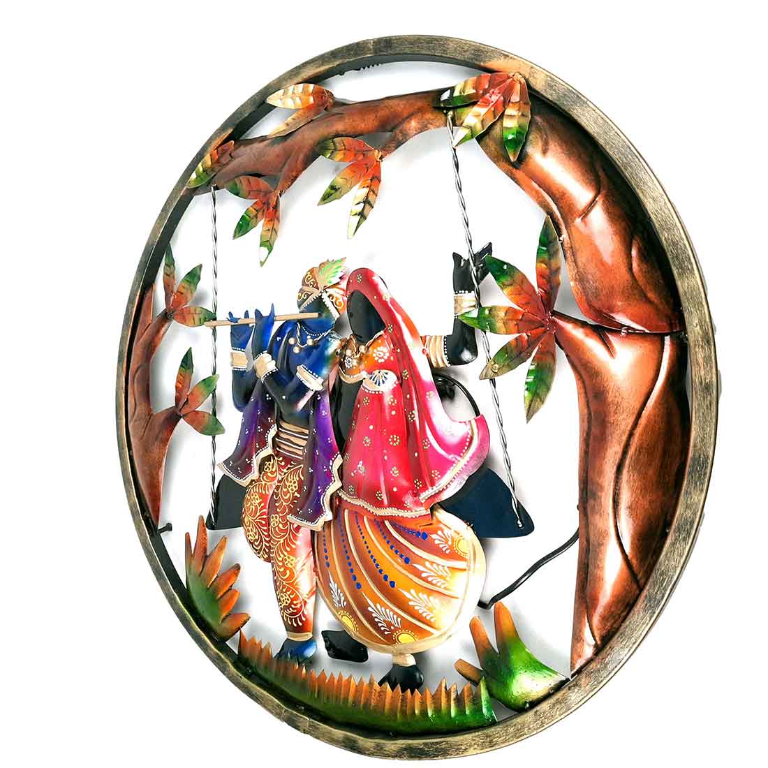 Radha Krishna Backlit Wall Hanging - Apkamart