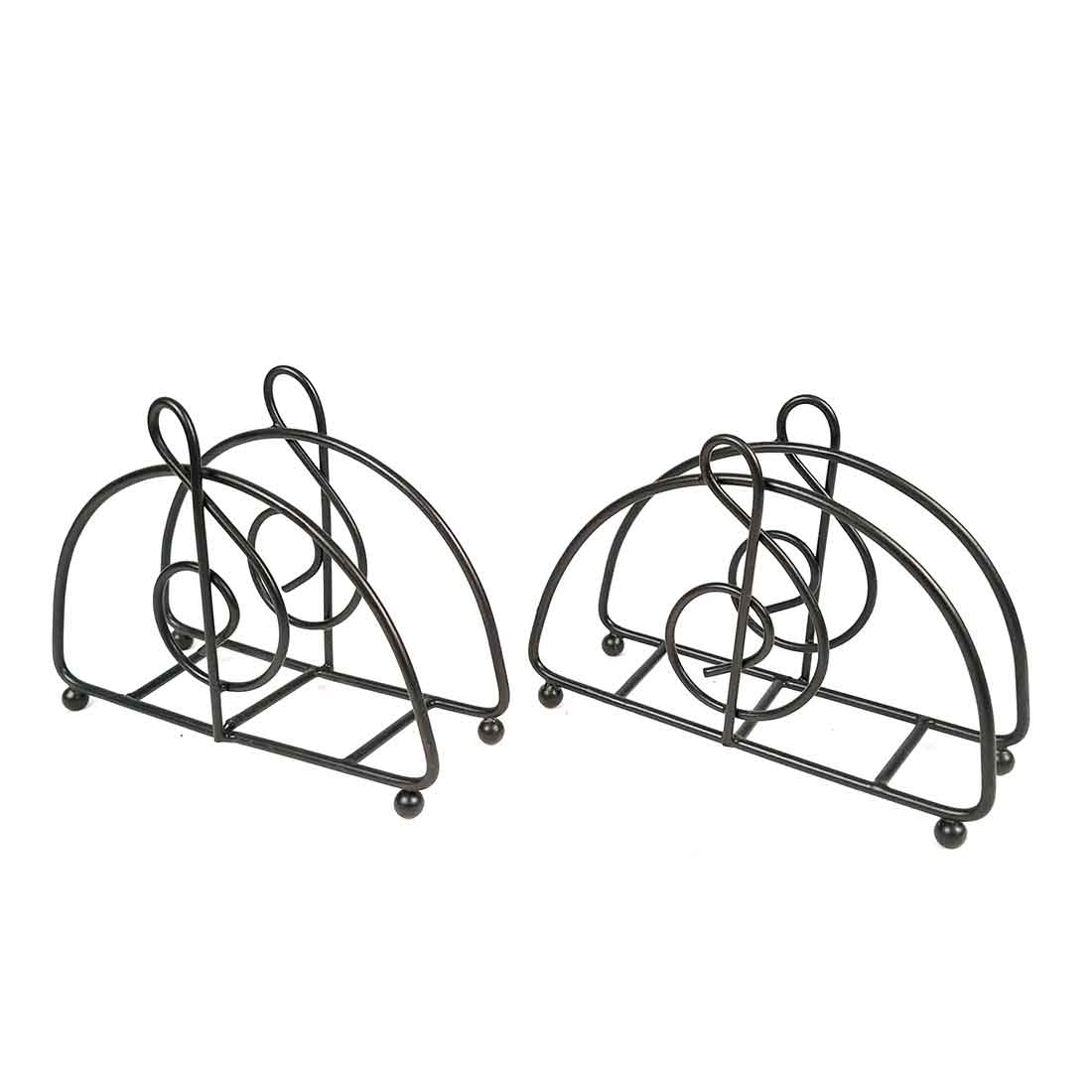 Napkin Holder | Tissue Paper Stand - for Dining Table & Kitchen - 5 Inch -Apkamart #Style_Pack of 2