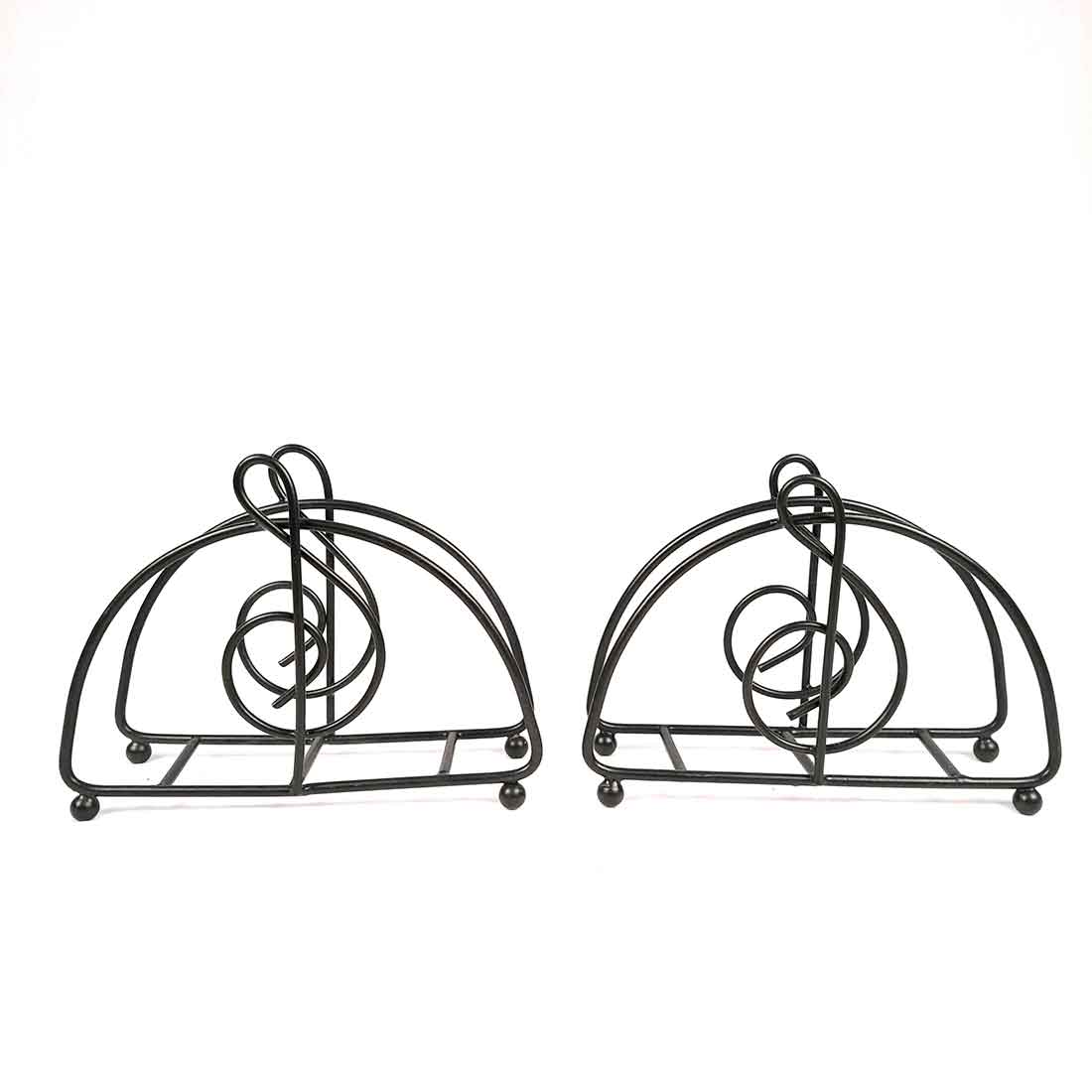 Napkin Holder | Tissue Paper Stand - for Dining Table & Kitchen - 5 Inch -Apkamart #Style_Pack of 2