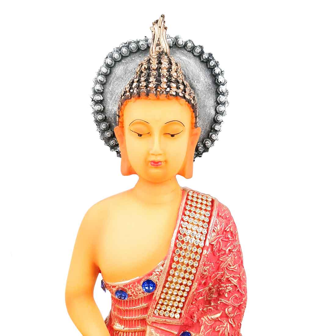 Meditating Buddha Showpiece - for Home Decor, Peace & Harmony - apkamart #size_Medium