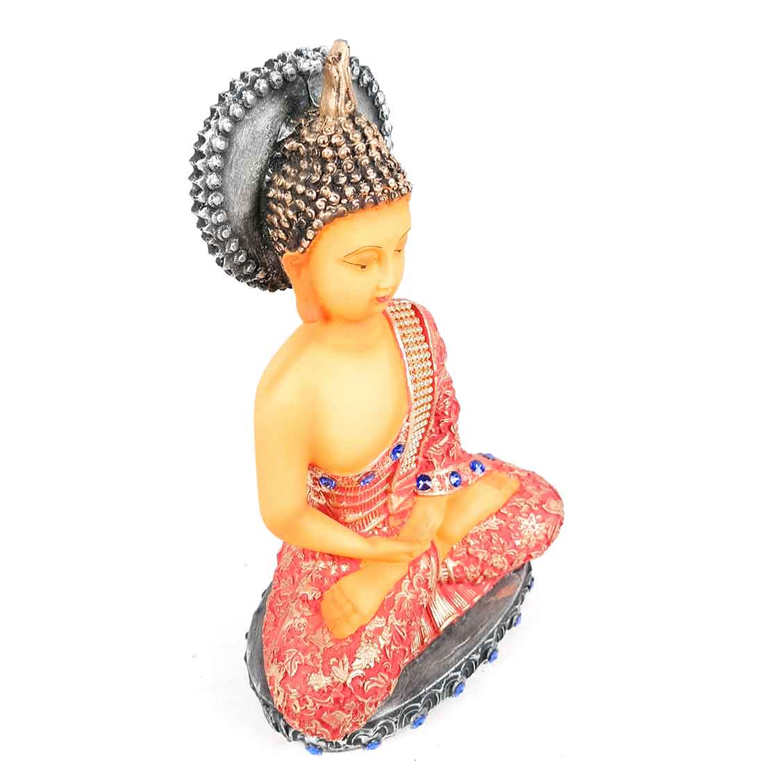 Meditating Buddha Showpiece - for Home Decor, Peace & Harmony - apkamart #size_Medium