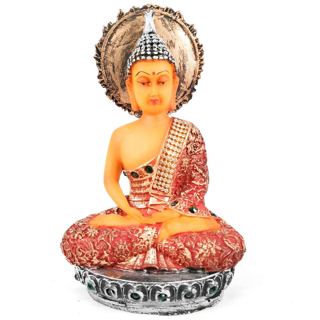 Meditating Buddha Showpiece - for Home Decor, Peace & Harmony - apkamart #size_Small