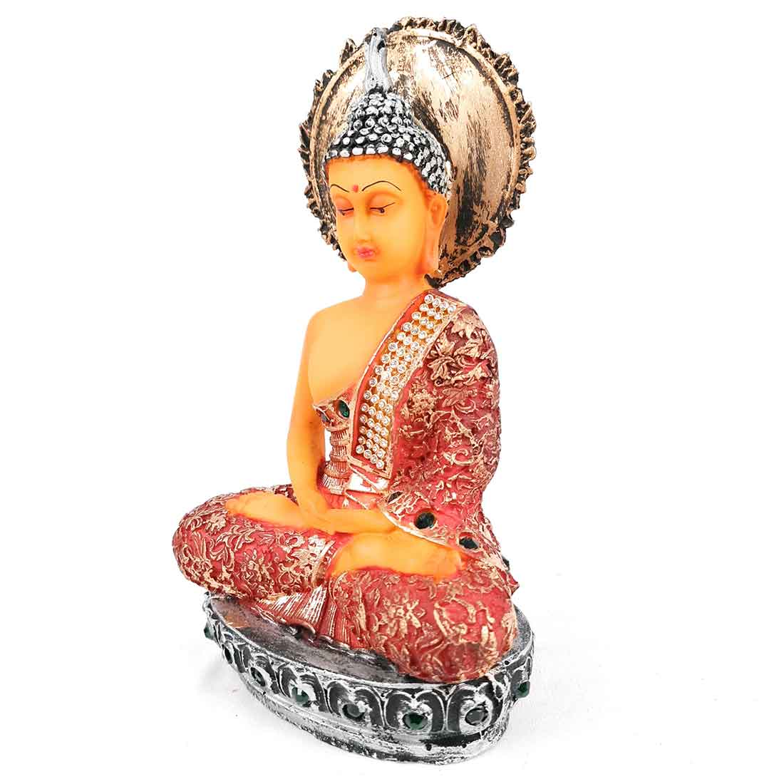 Meditating Buddha Showpiece - for Home Decor, Peace & Harmony - apkamart #size_Small