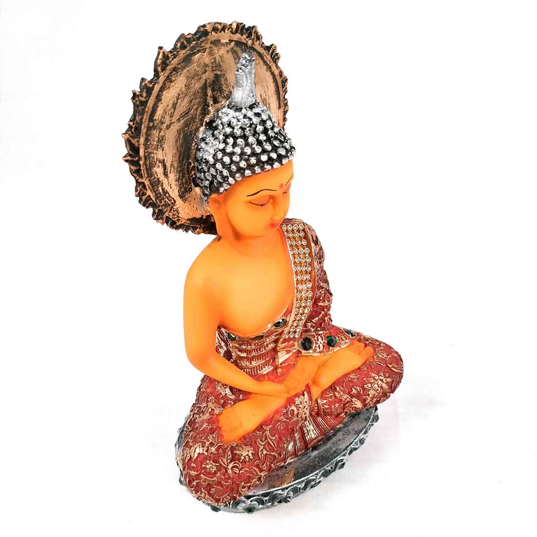Meditating Buddha Showpiece - for Home Decor, Peace & Harmony - apkamart #size_Small