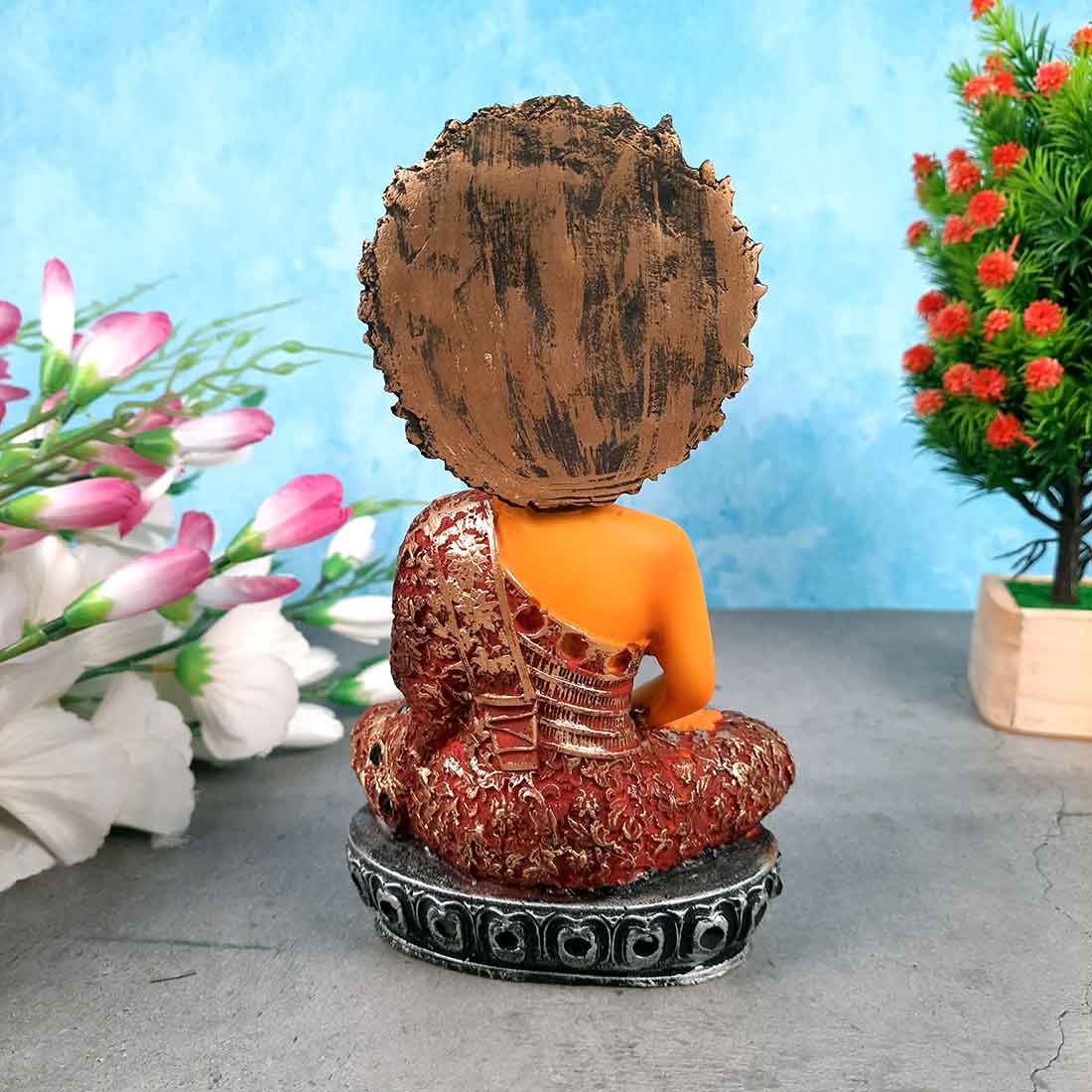 Meditating Buddha Showpiece - for Home Decor, Peace & Harmony - apkamart #size_Small