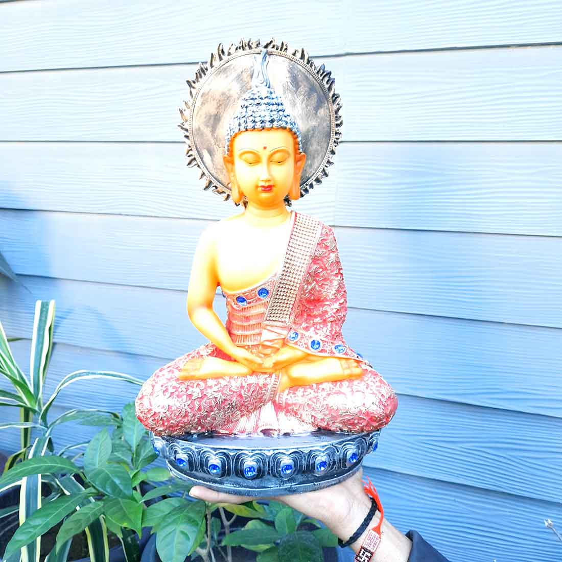 Meditating Buddha Showpiece - for Home Decor, Peace & Harmony - apkamart #size_Big