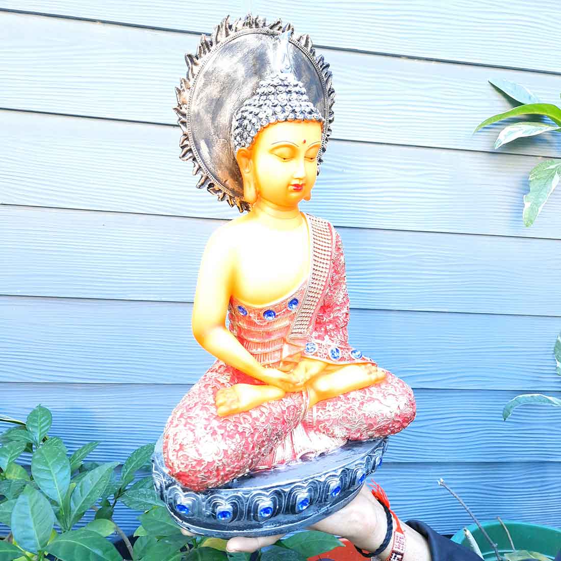 Meditating Buddha Showpiece - for Home Decor, Peace & Harmony - apkamart #size_Big