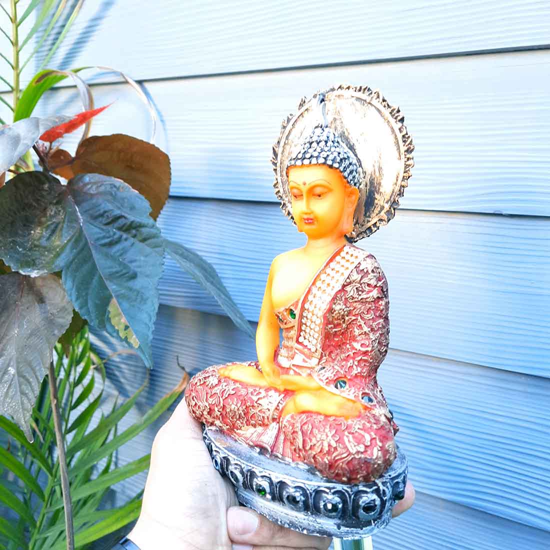 Meditating Buddha Showpiece - for Home Decor, Peace & Harmony - apkamart #size_Small