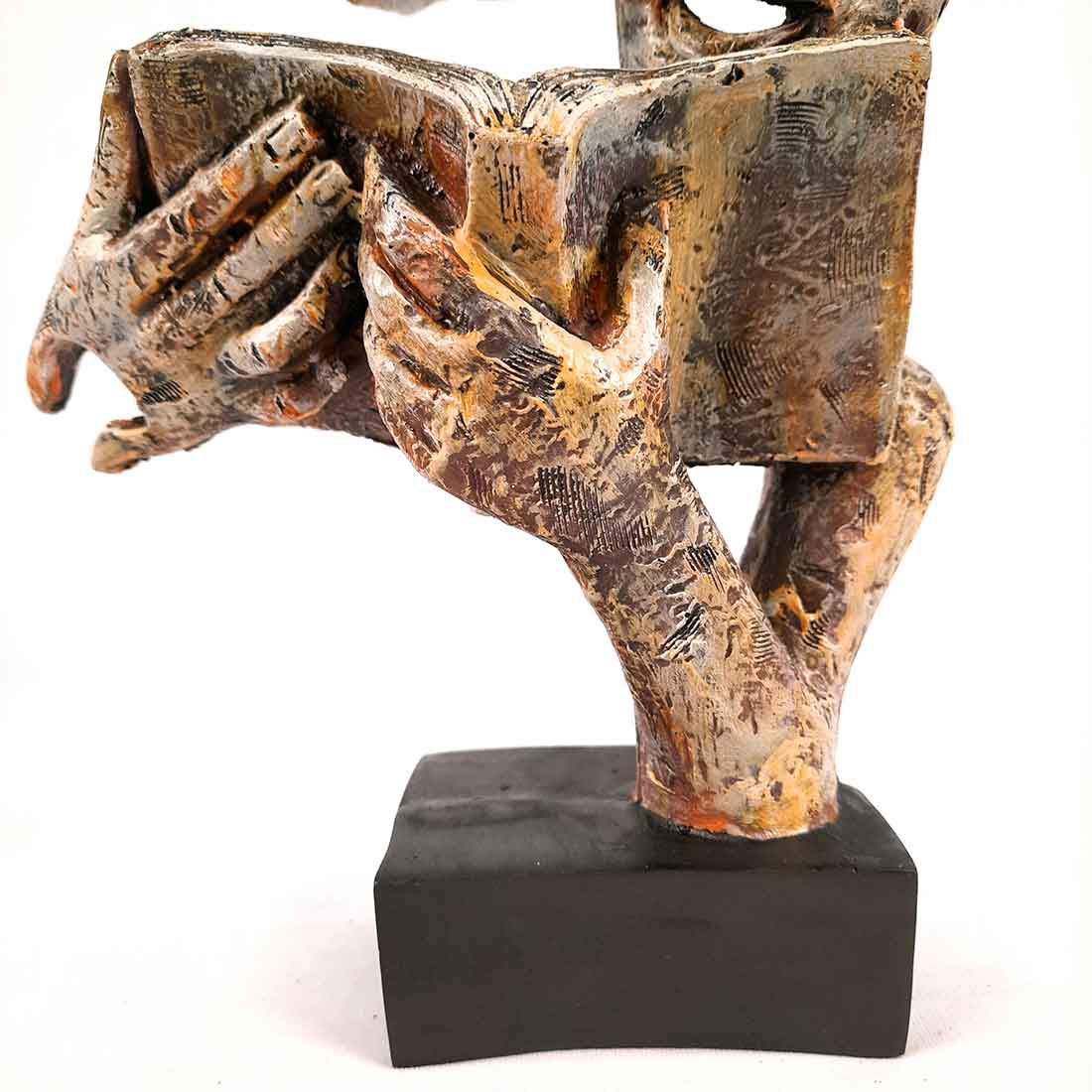 Antique Face Showpiece - For Table Decor & Gifts - 13 Inch - Apkamart #Style_Design 1