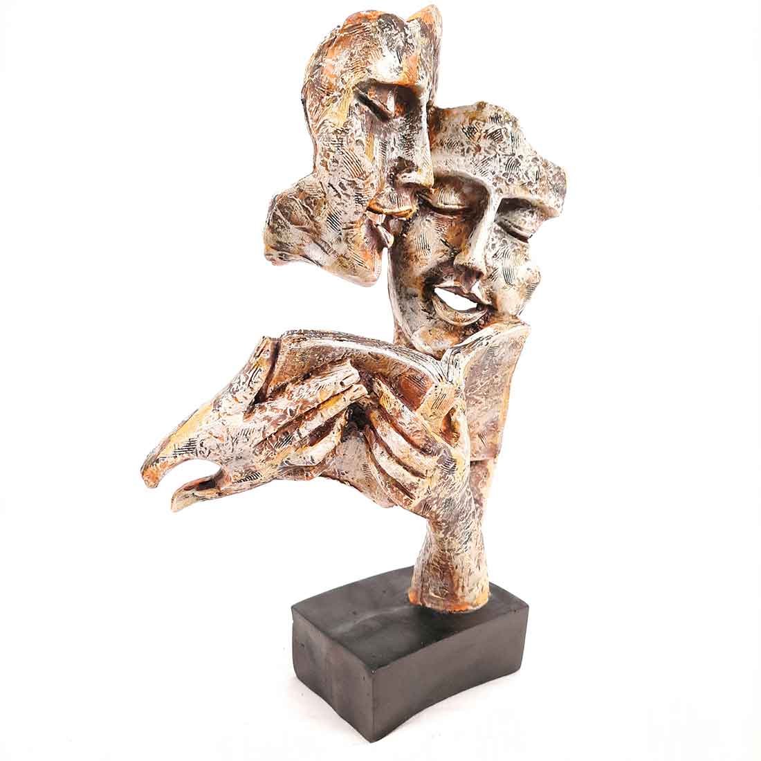 Antique Face Showpiece - For Table Decor & Gifts - 13 Inch - Apkamart #Style_Design 1