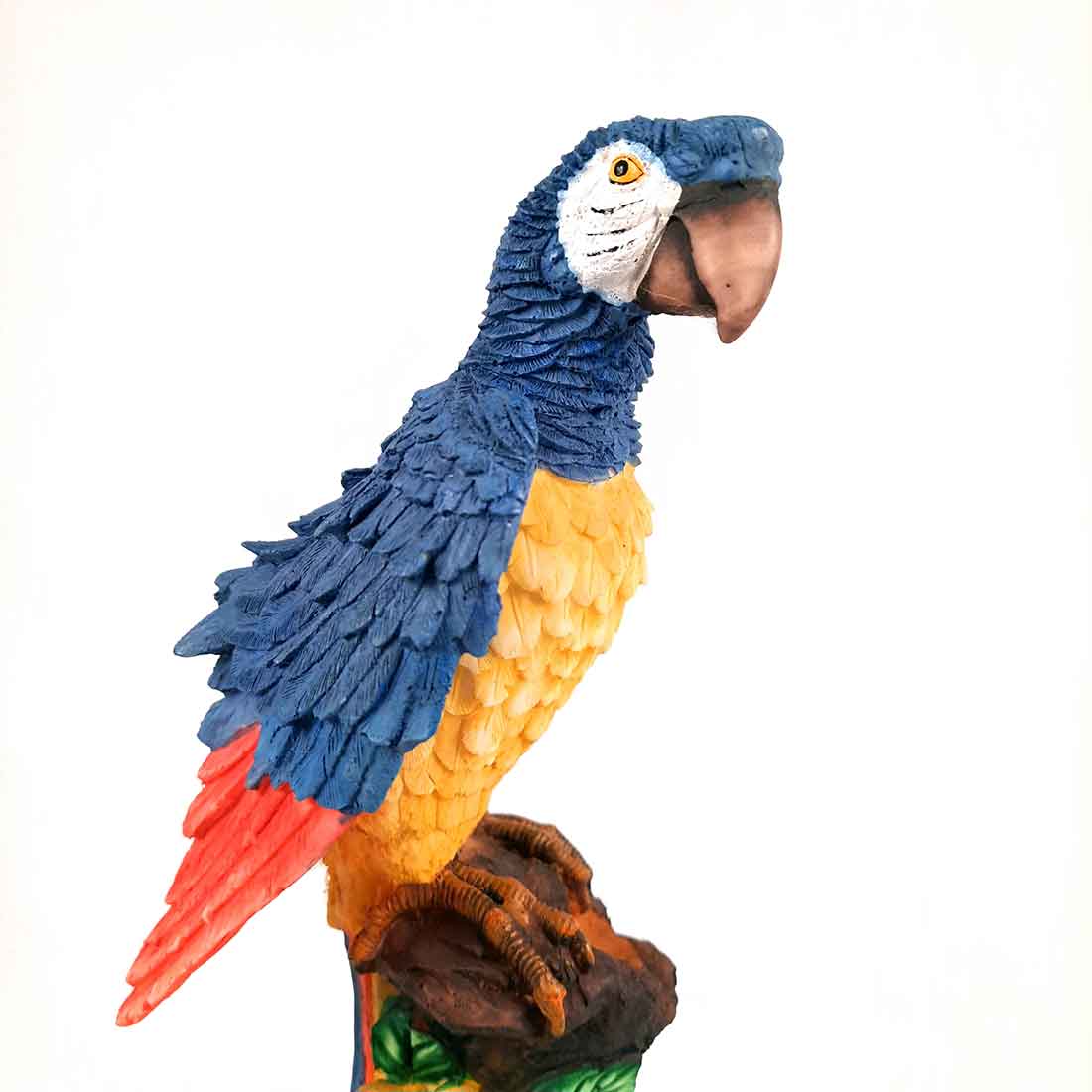 Decorative Parrot Showpiece - For Home, Table, Graden Decor & Gifts - 13 Inch - Apkamart #Color_Dark Blue