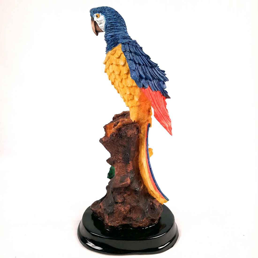 Decorative Parrot Showpiece - For Home, Table, Graden Decor & Gifts - 13 Inch - Apkamart #Color_Dark Blue