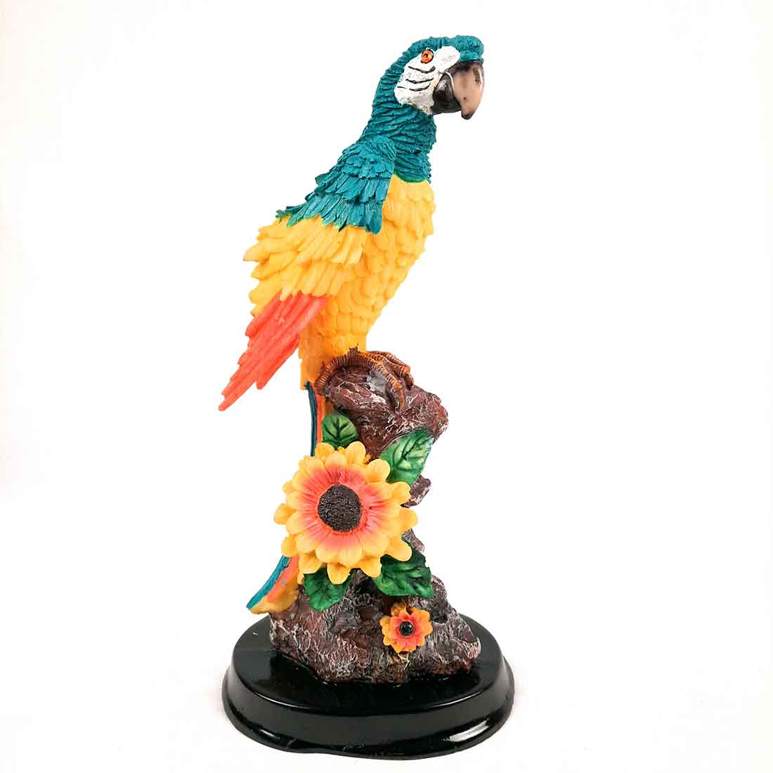 Decorative Parrot Showpiece - For Home, Table, Graden Decor & Gifts - 13 Inch - Apkamart #Color_Light Blue